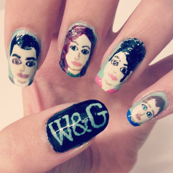 Will and Grace Nail Art