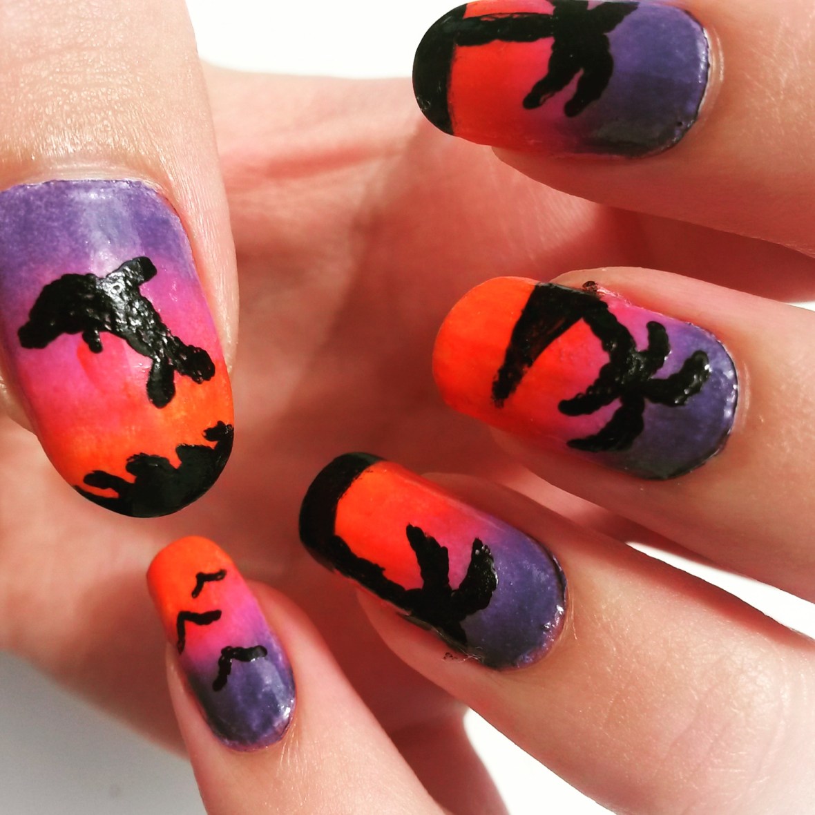 Sunset Nail Art