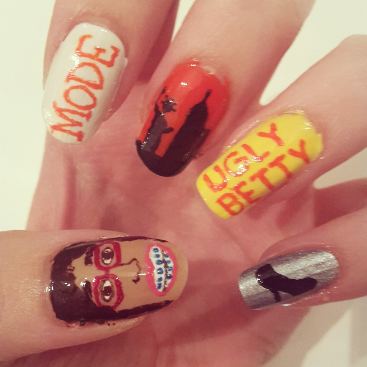 Ugly Betty Nail Art