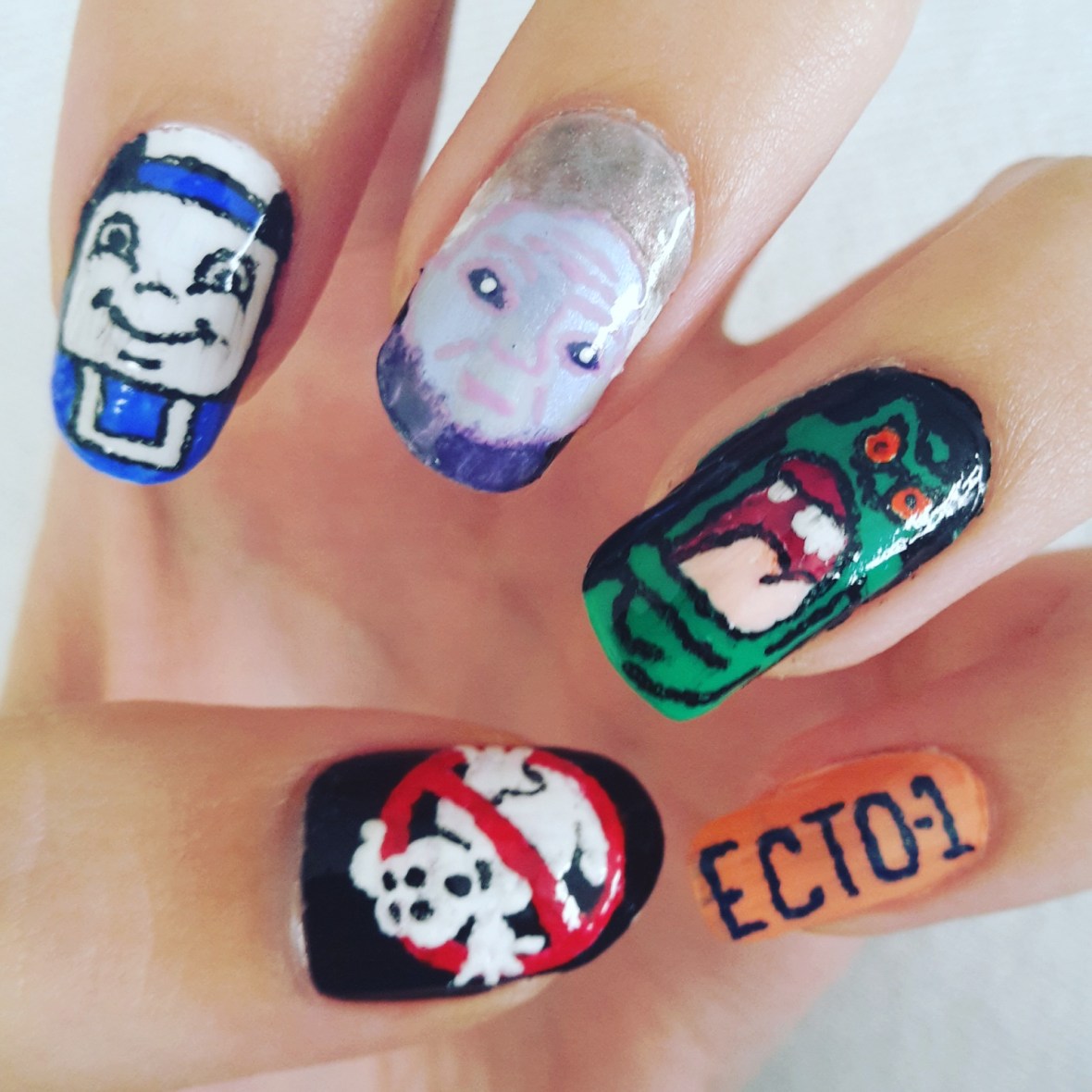 Ghostbusters Nail Art