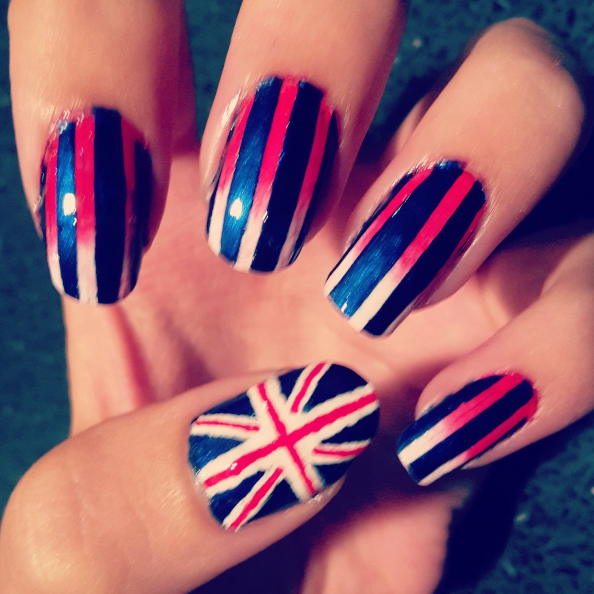 Union Jack Nail Art