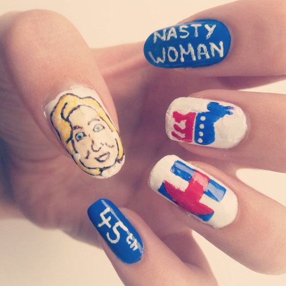 Hillary Clinton Nail Art
